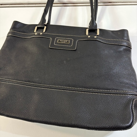 Kate Spade Blakely Andover Black Pebbled Leather Tote Shopper Travel Bag Large - Picture 2 of 12